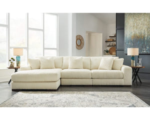 Seccional Lindyn de 3 piezas con chaise longue