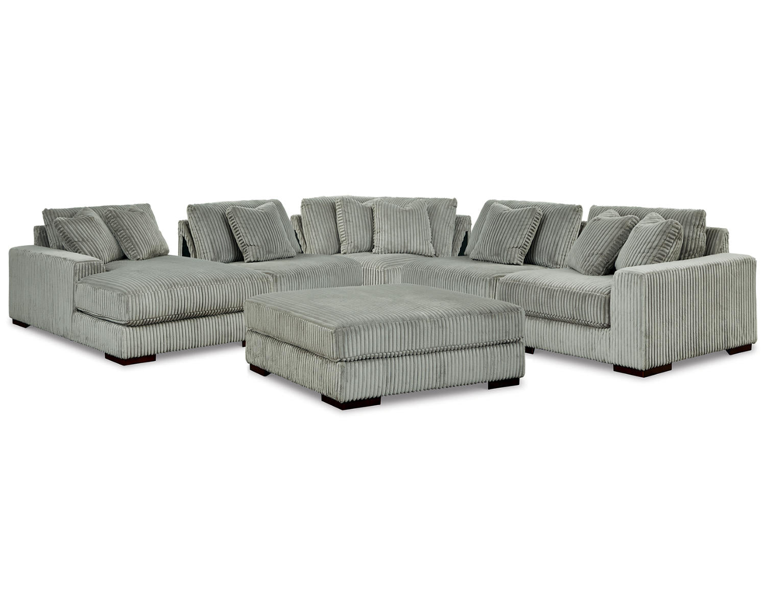 Lindyn 5-Piece Sectional and Ottoman
