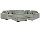 Lindyn 5-Piece Sectional and Ottoman
