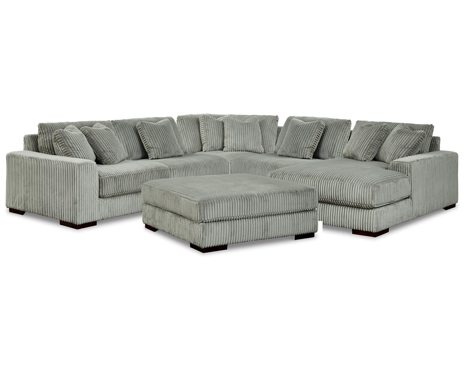 Lindyn 5-Piece Sectional and Ottoman