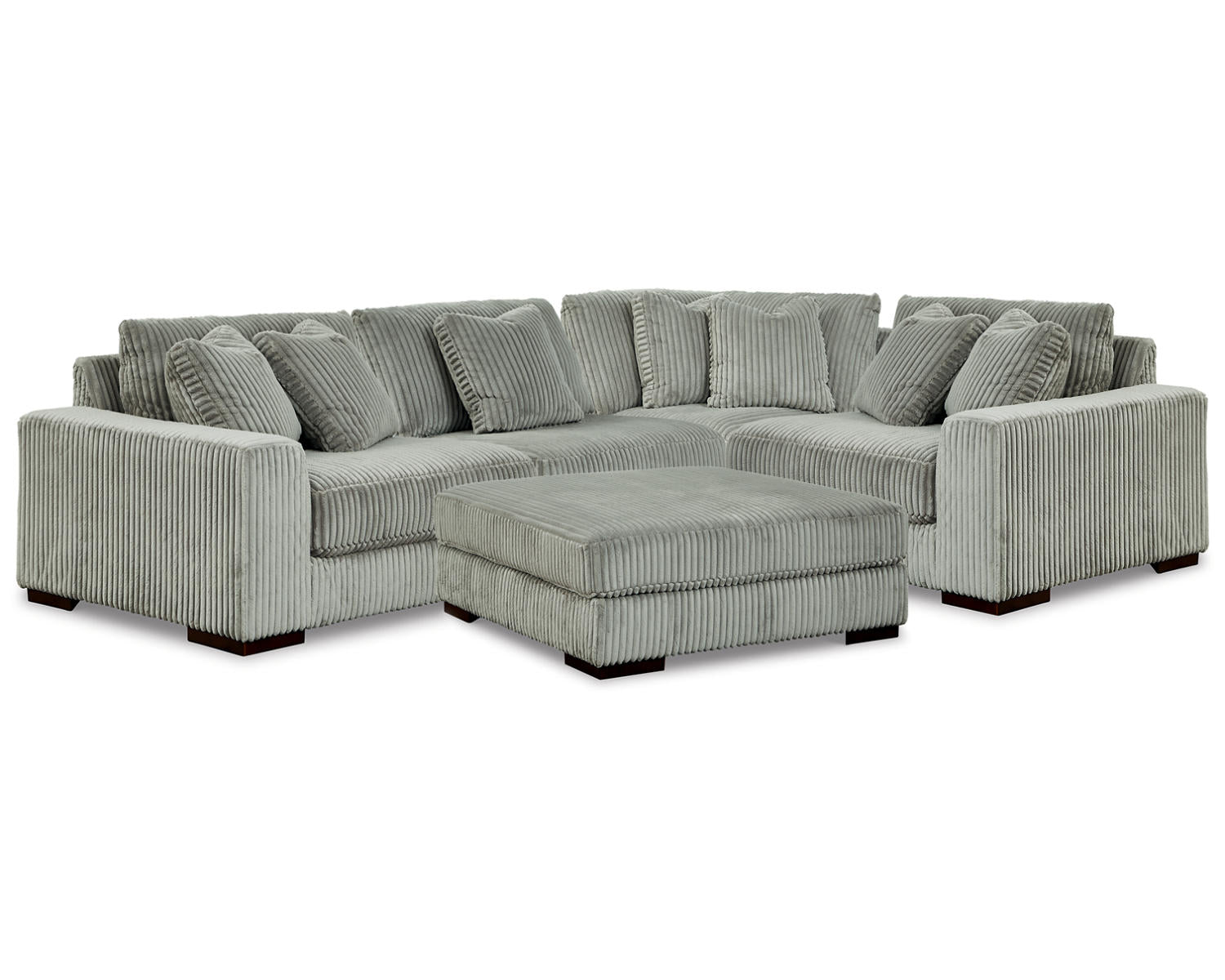 Lindyn 4-Piece Sectional and Ottoman
