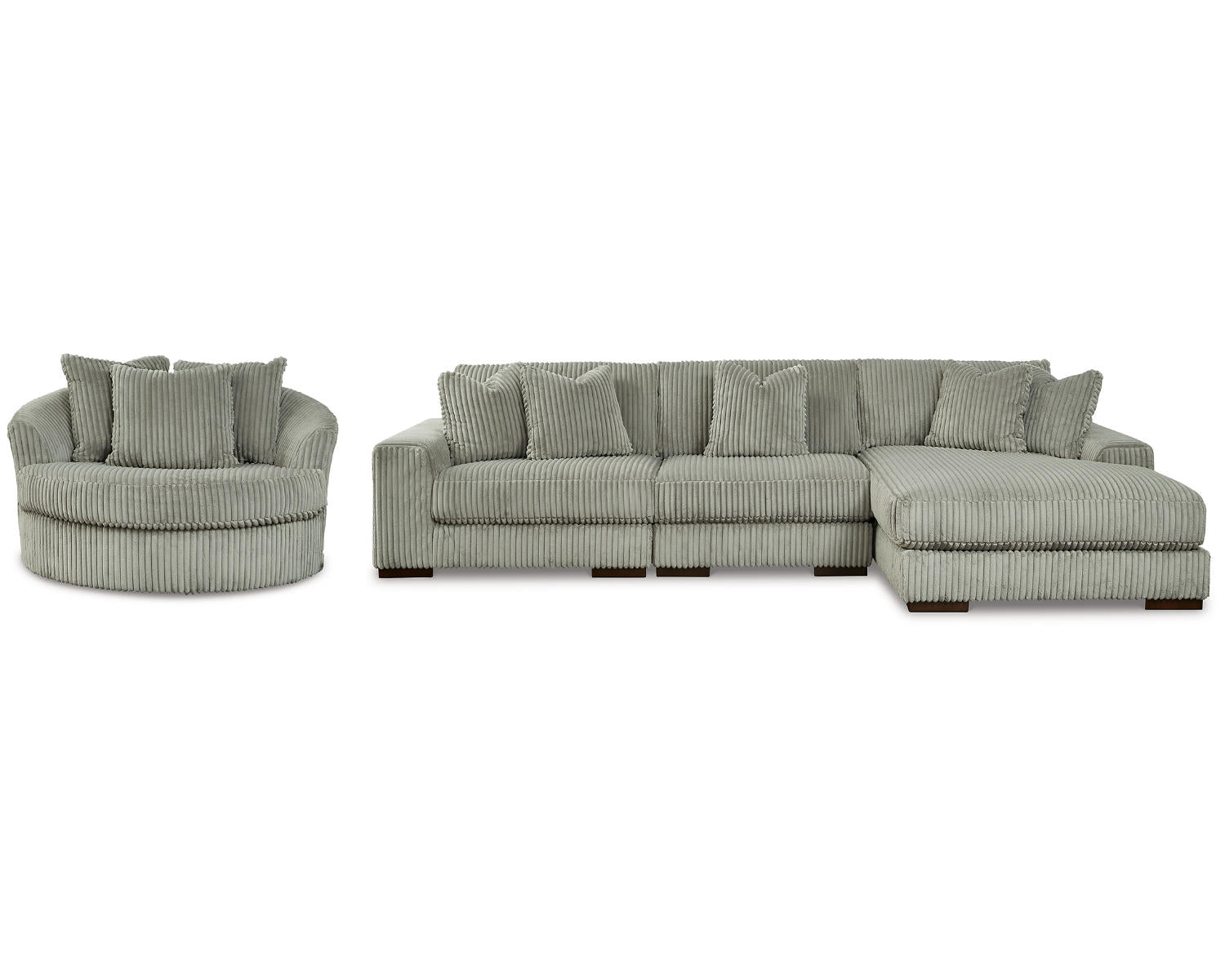 Lindyn 3-Piece Sectional and Chair