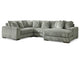 Seccional Lindyn de 4 piezas con chaise longue