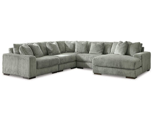 Seccional Lindyn de 5 piezas con chaise longue