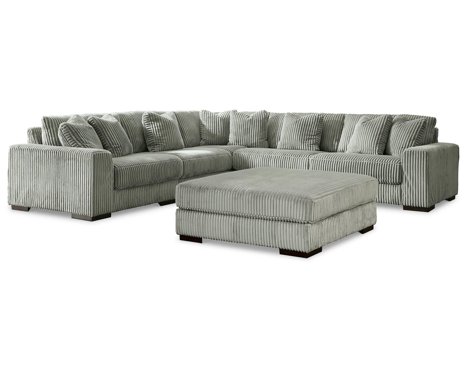 Lindyn 5-Piece Sectional and Ottoman