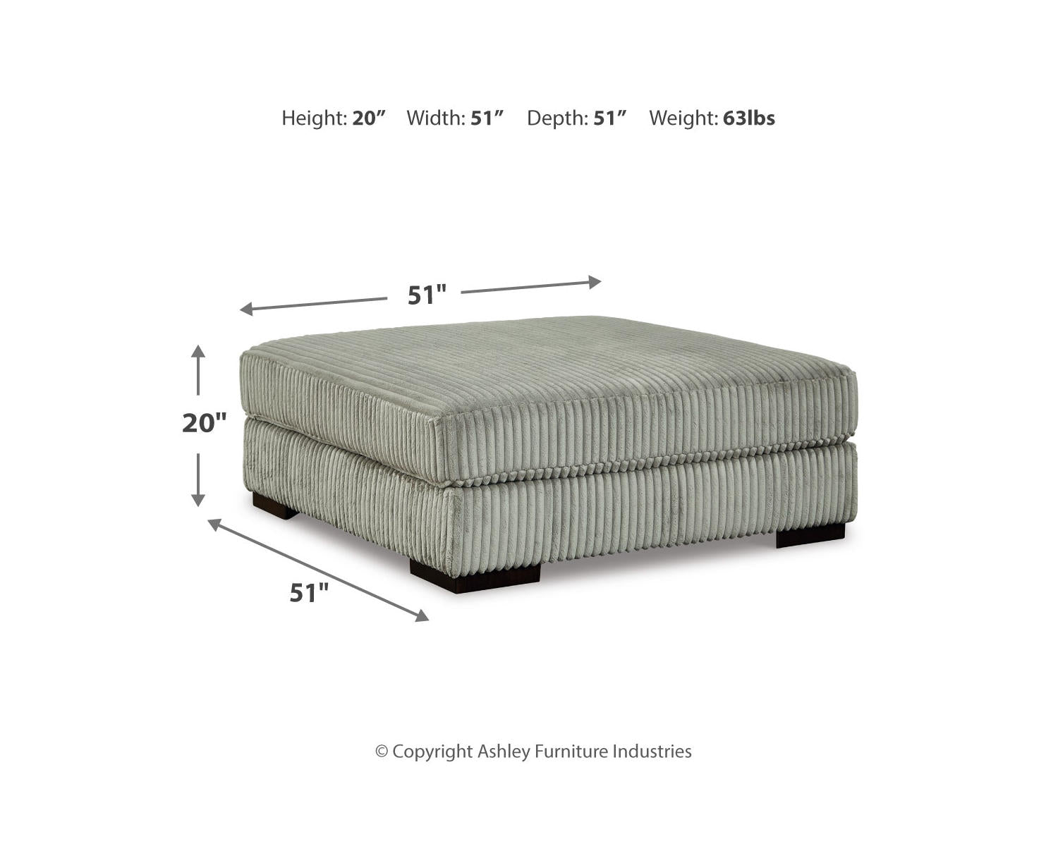 Lindyn 5-Piece Sectional and Ottoman