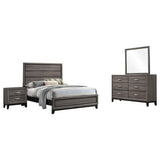 Juego de dormitorio completo Watson de 4 piezas en roble gris