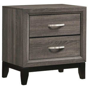 Juego de dormitorio completo Watson de 4 piezas en roble gris