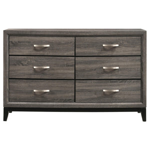 Juego de dormitorio completo Watson de 4 piezas en roble gris