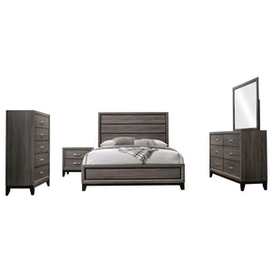Juego de dormitorio Watson California King de 5 piezas en roble gris