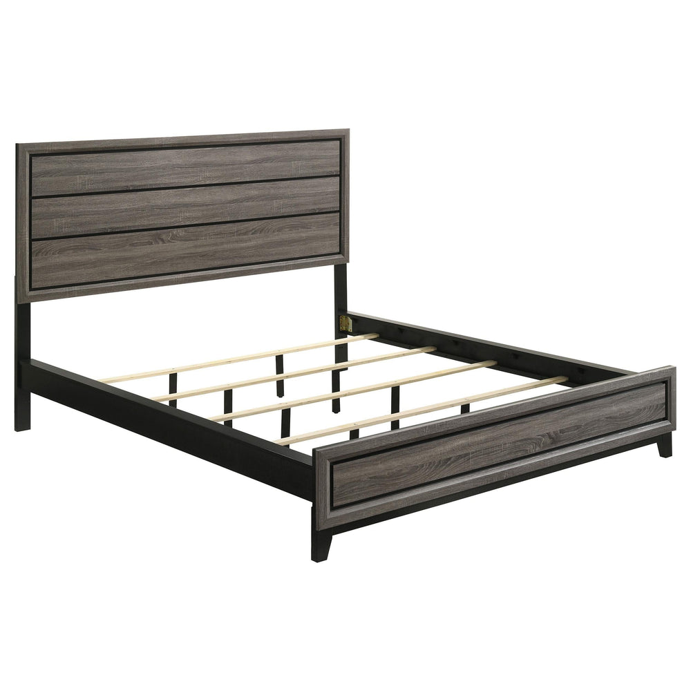 Juego de dormitorio Watson California King de 5 piezas en roble gris