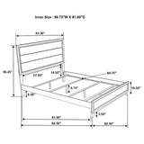 Watson Wood Queen Panel Bed Grey Oak