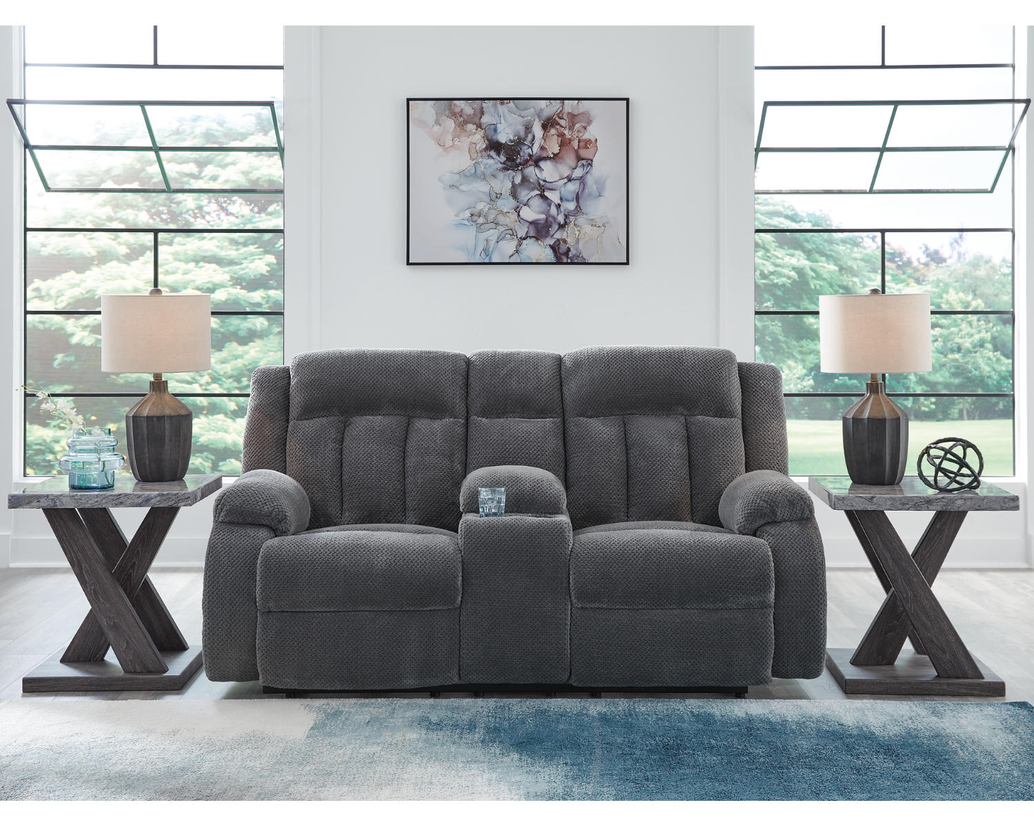 Observation Power Reclining Loveseat with Console