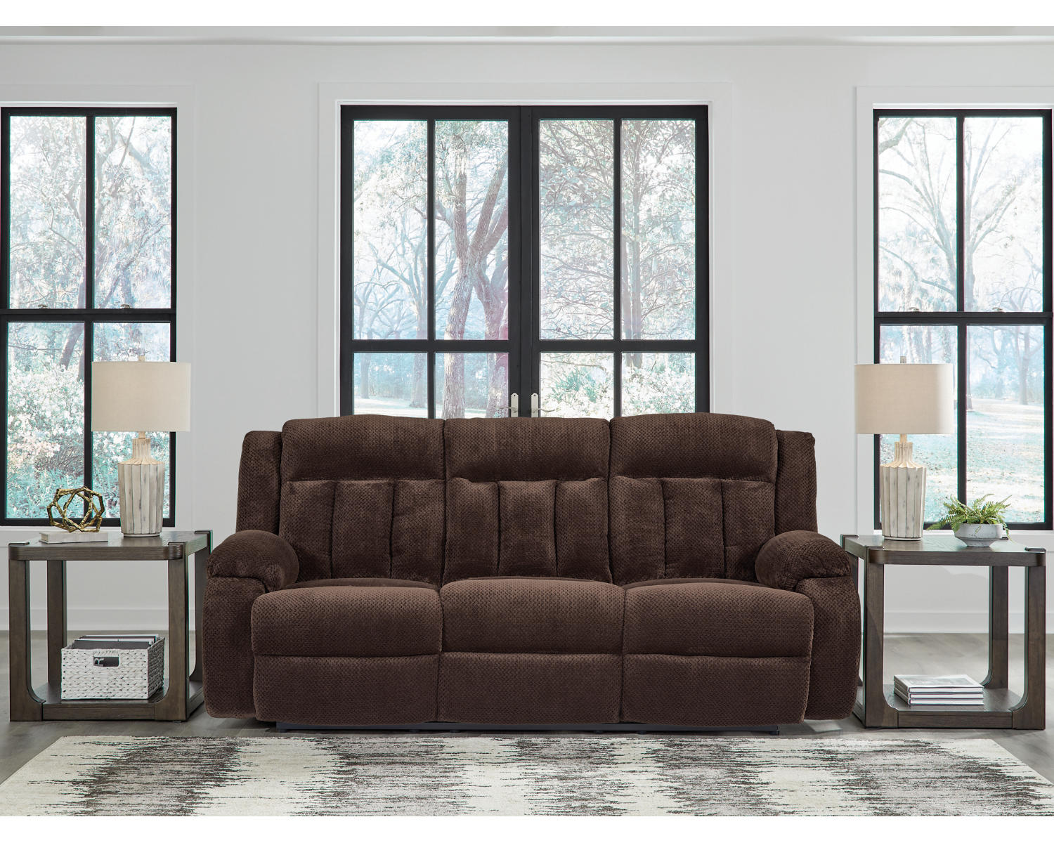 Observation Power Reclining Sofa with Drop Down Table