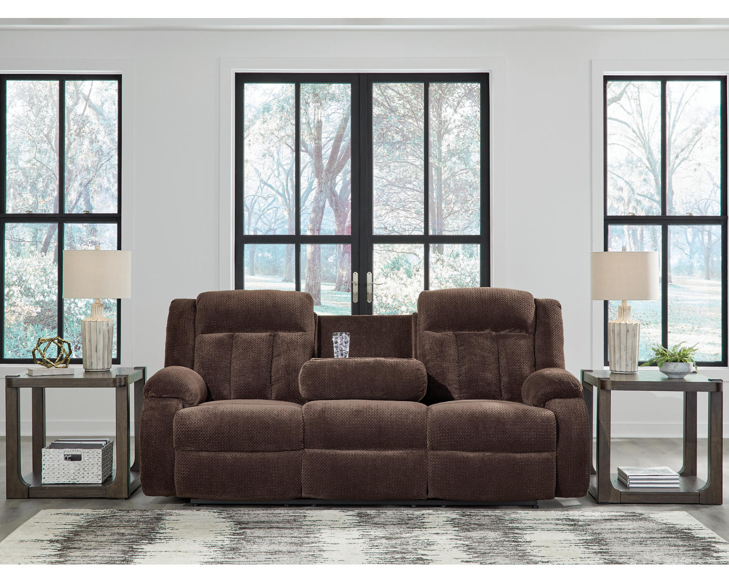 Observation Power Reclining Sofa with Drop Down Table