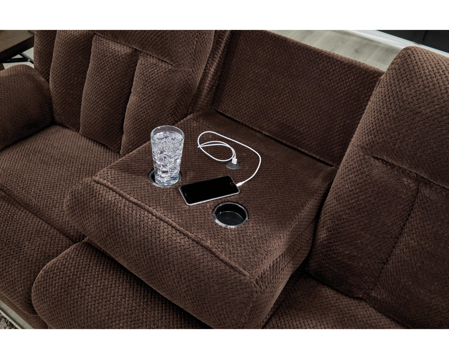 Observation Power Reclining Sofa with Drop Down Table