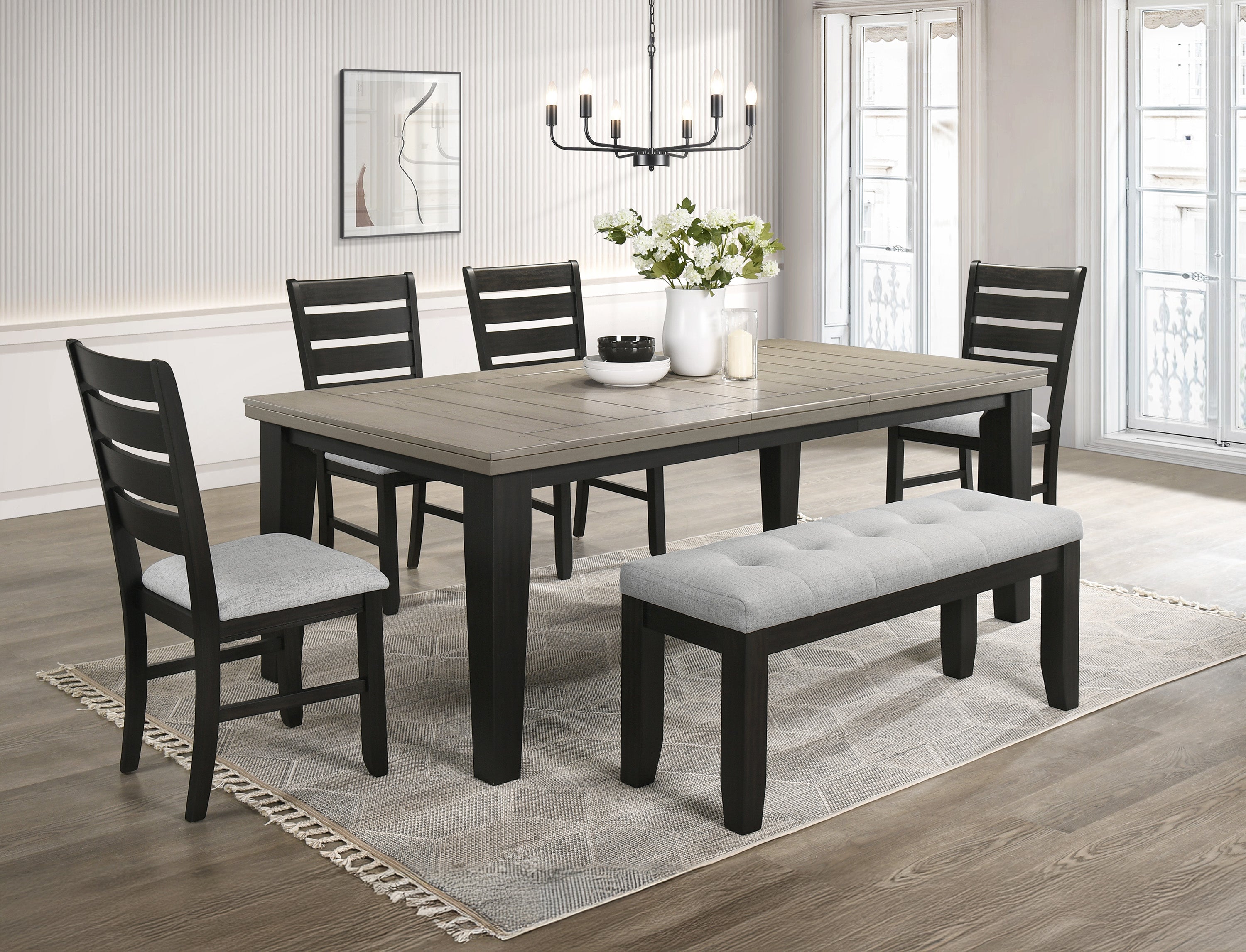 BARDSTOWN BENCH LIGHT GREY