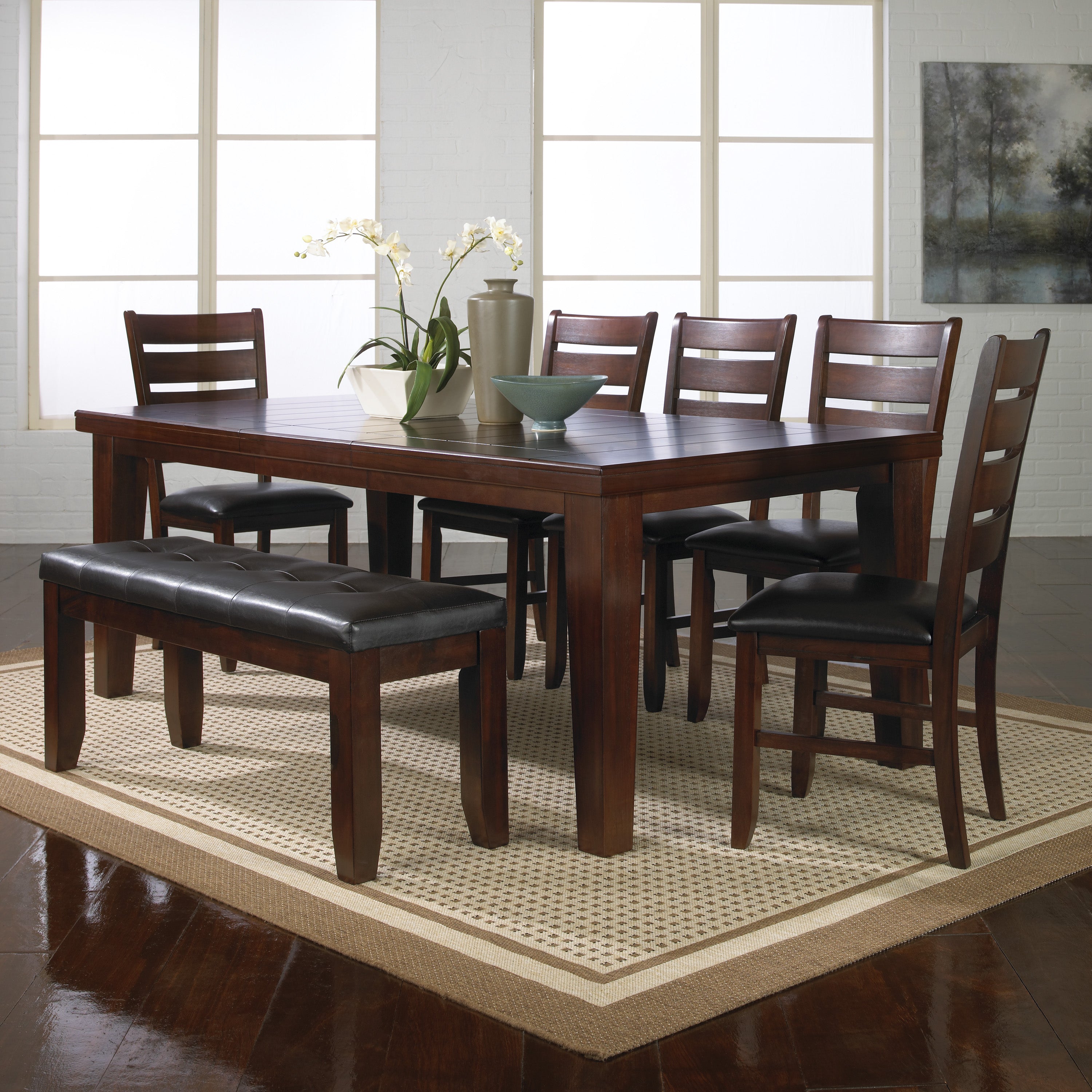 2152LG-6P BARDSTOWN LIGHT GREY DINING GROUP