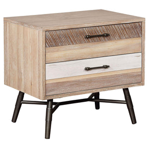 Juego de dormitorio Marlow California King de 5 piezas, aserrado en bruto, multicolor