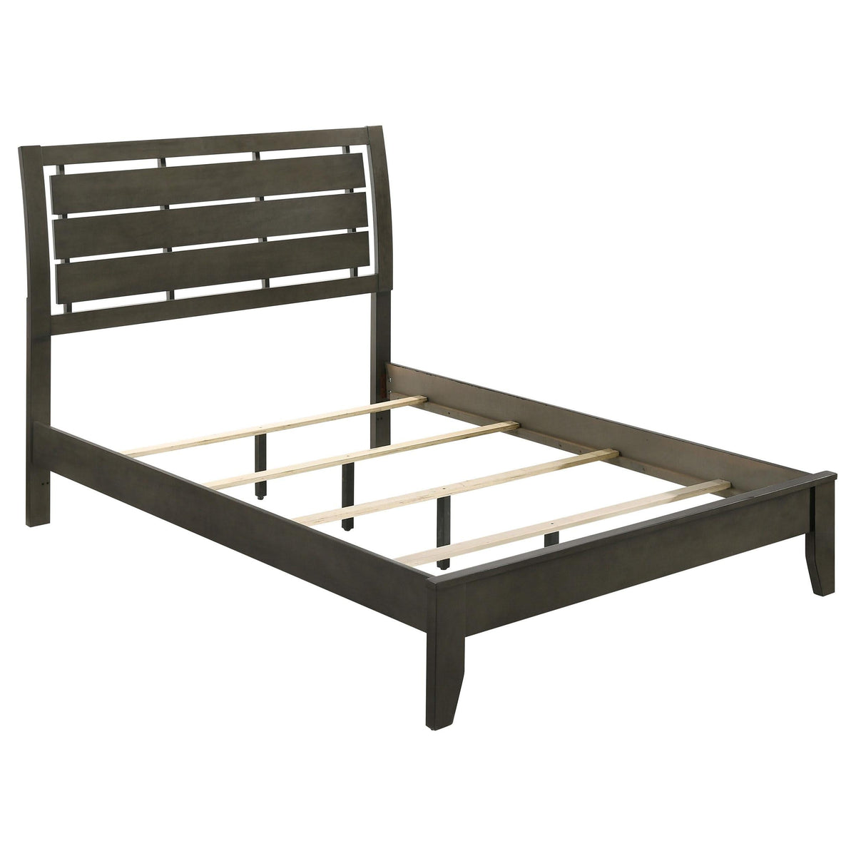 Juego de dormitorio completo Serenity de 4 piezas, gris moderno