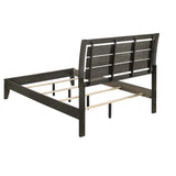 Juego de dormitorio completo Serenity de 4 piezas, gris moderno