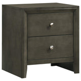 Juego de dormitorio completo Serenity de 4 piezas, gris moderno