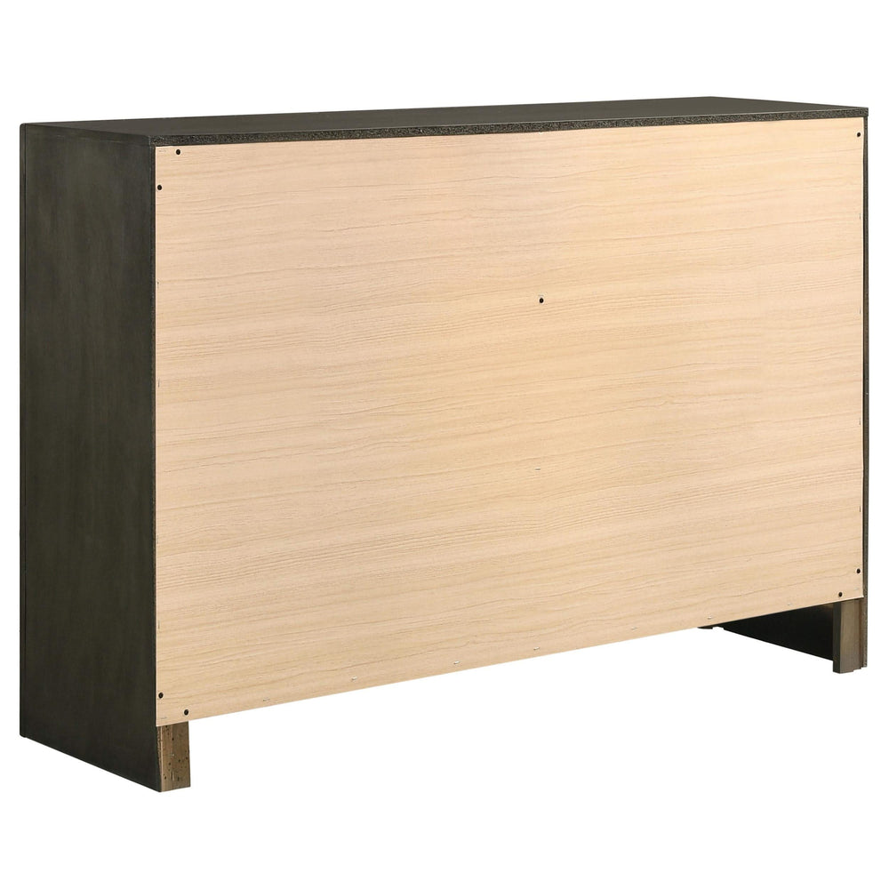 Juego de dormitorio completo Serenity de 4 piezas, gris moderno