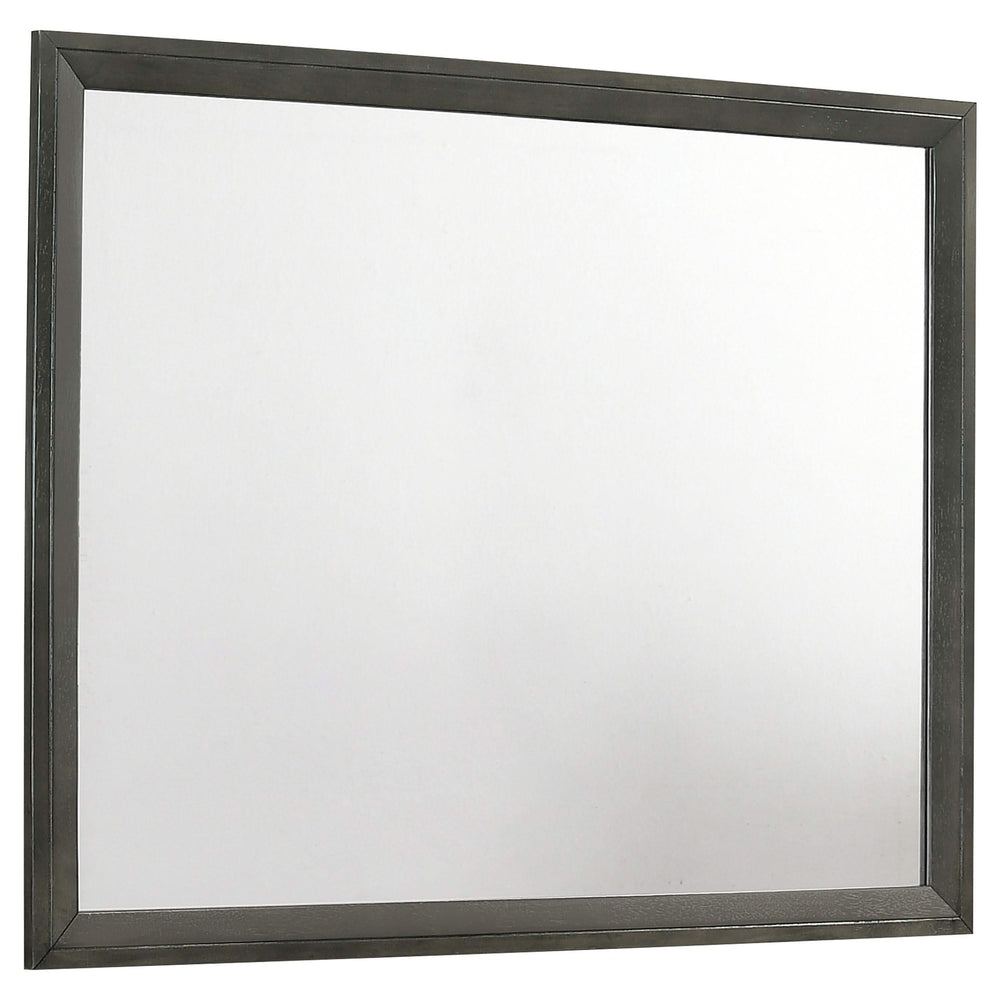 Juego de dormitorio completo Serenity de 4 piezas, gris moderno