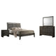 Juego de dormitorio Serenity de 4 piezas Eastern King en gris moderno
