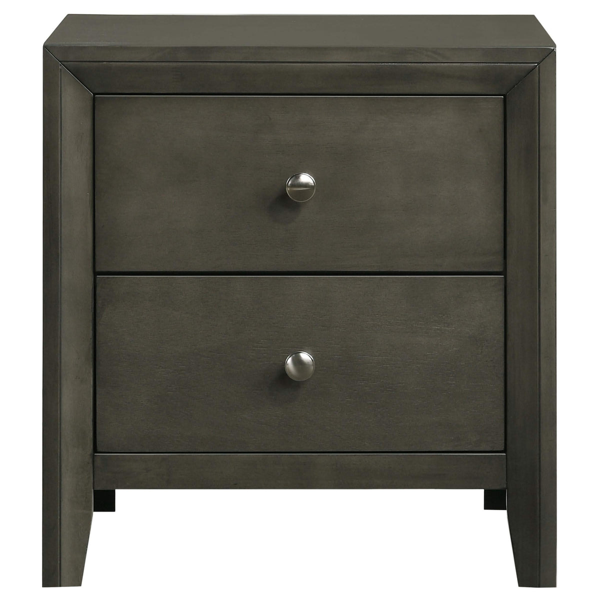 Juego de dormitorio Serenity de 4 piezas Eastern King en gris moderno