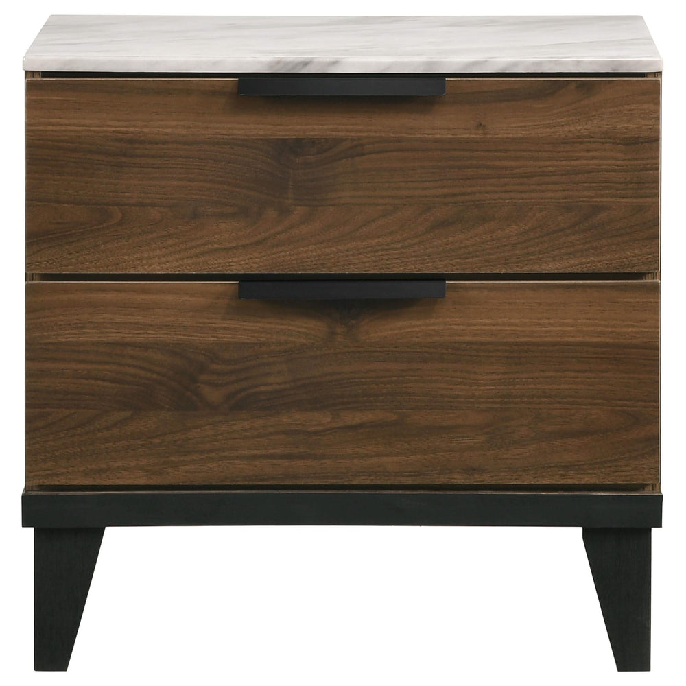 Juego de dormitorio Mays Eastern King de 4 piezas en nogal