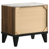 Juego de dormitorio Mays Eastern King de 4 piezas en nogal