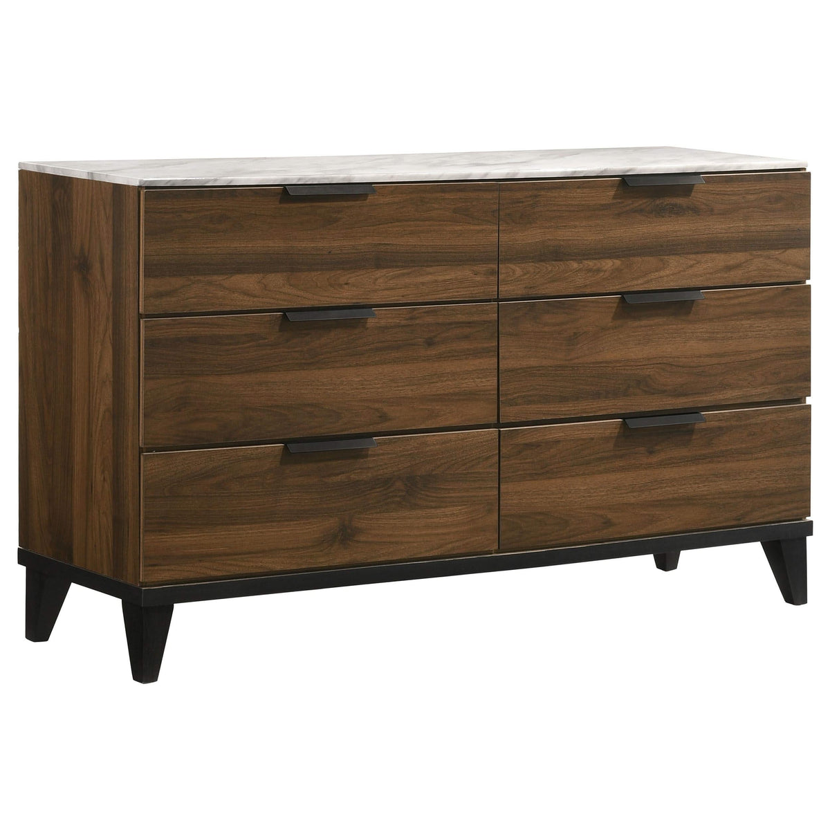 Juego de dormitorio Mays Eastern King de 4 piezas en nogal
