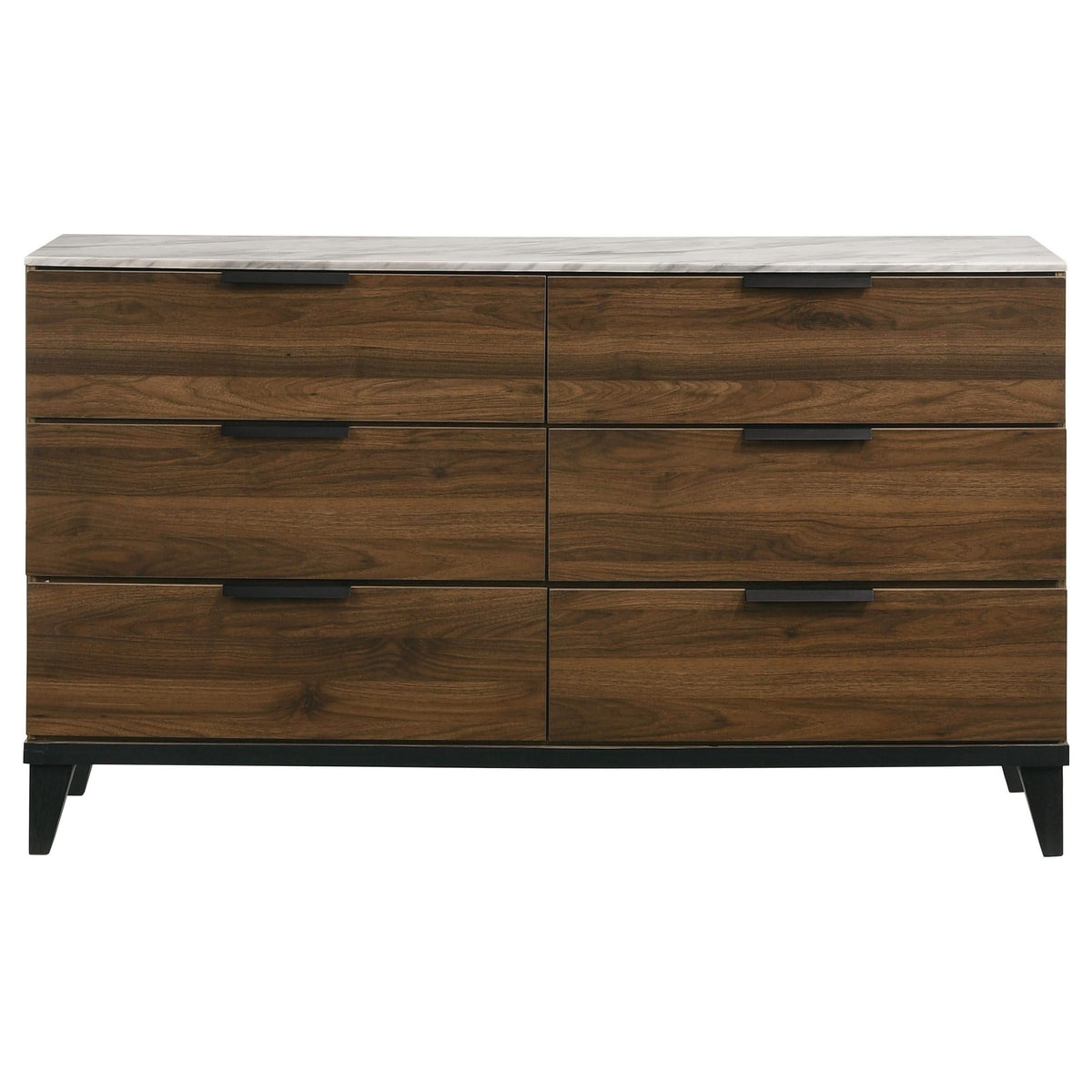 Juego de dormitorio Mays Eastern King de 4 piezas en nogal
