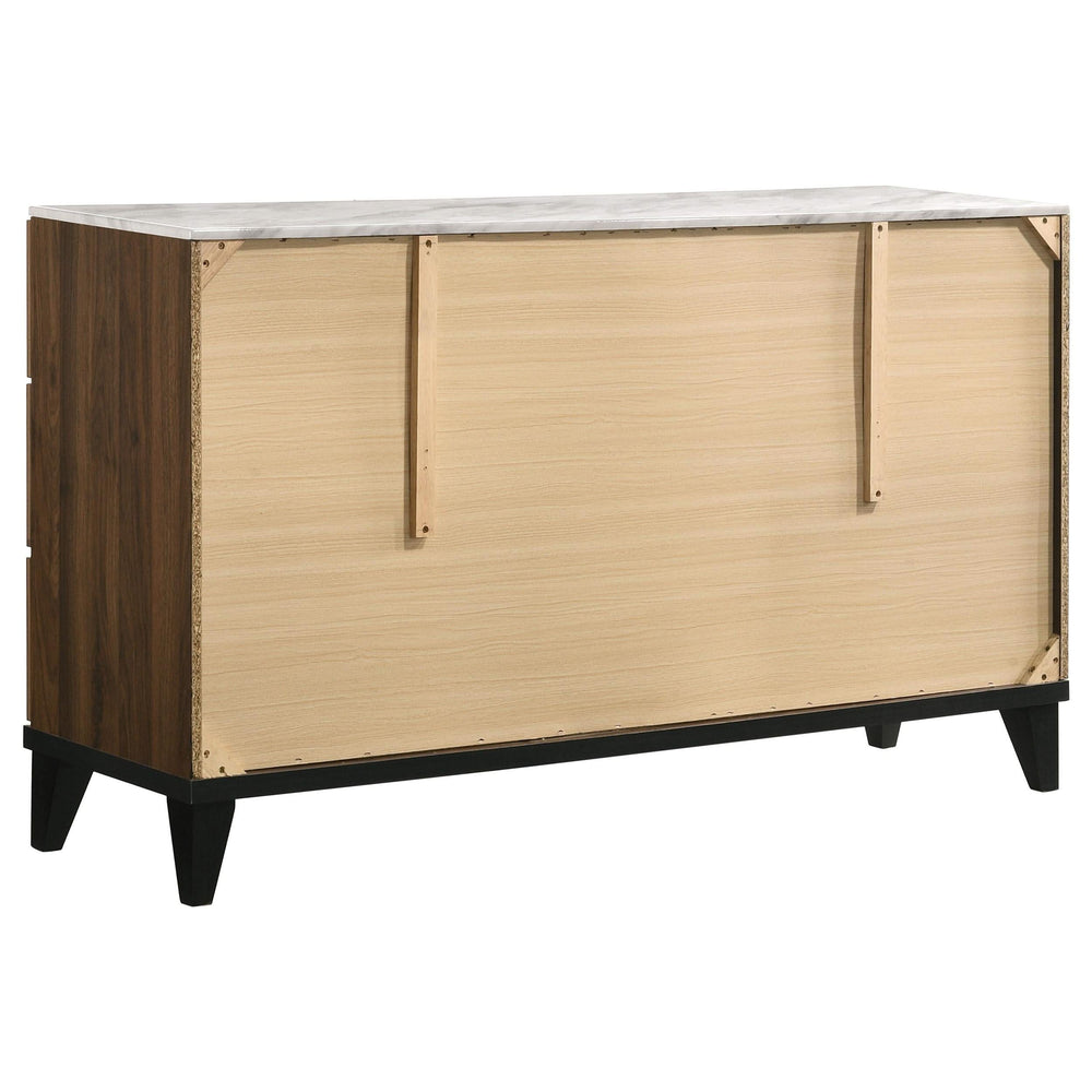 Juego de dormitorio Mays Eastern King de 4 piezas en nogal