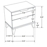 Mays 2-drawer Nightstand Walnut