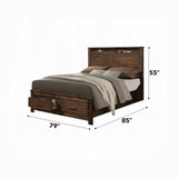Cama Merrilee EK con almacenamiento