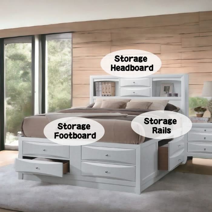 Ireland EK Bed W/Storage