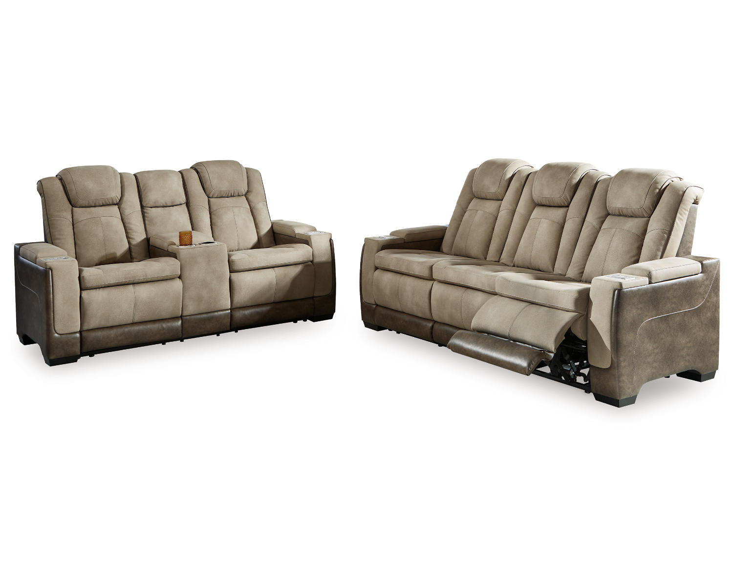 Next-Gen DuraPella Power Reclining Sofa and Loveseat