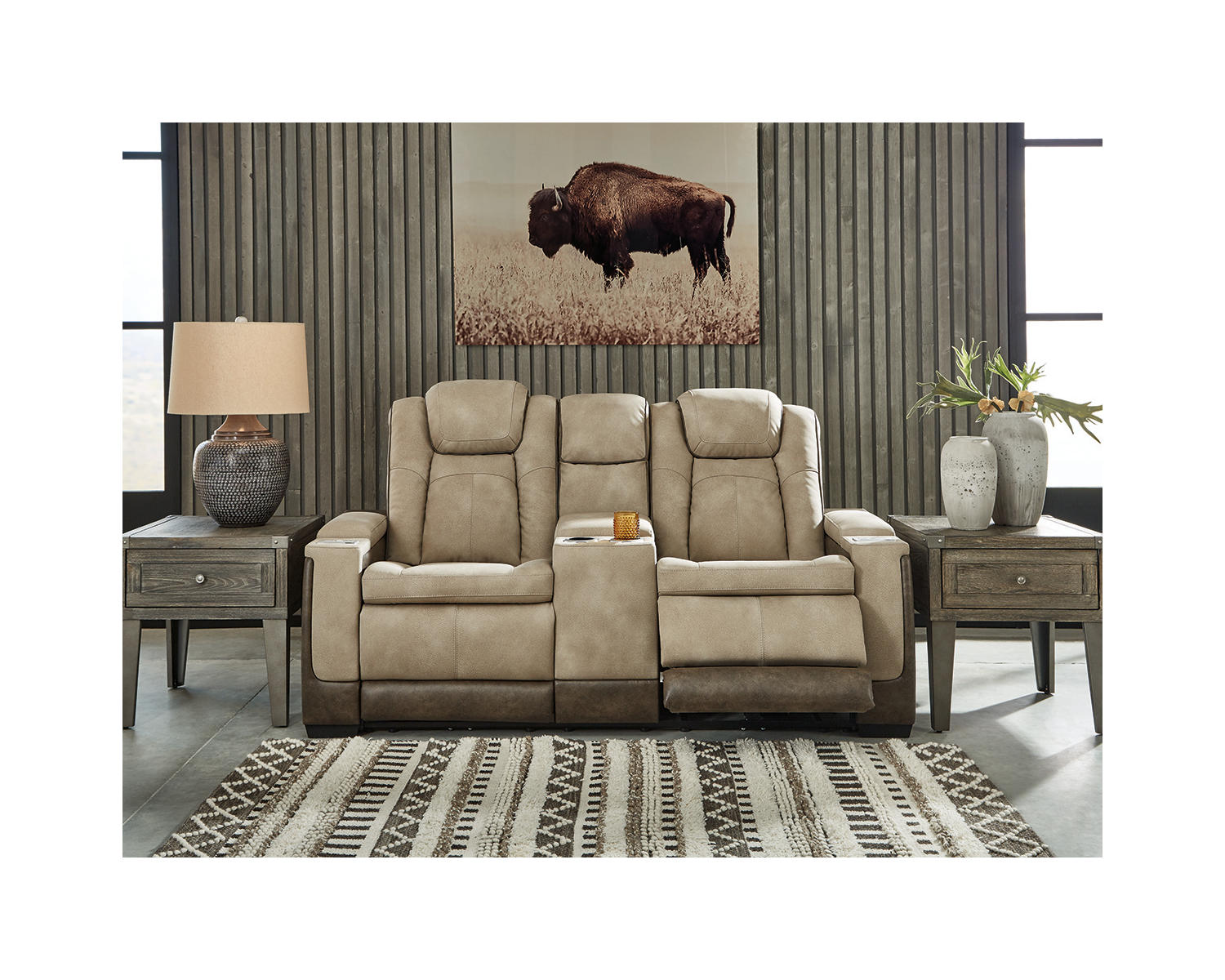 Next-Gen DuraPella Power Reclining Loveseat with Console