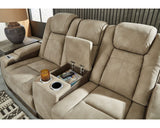 Loveseat reclinable eléctrico DuraPella de última generación con consola