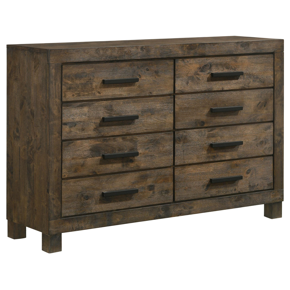 Juego de dormitorio Woodmont California King de 4 piezas en marrón dorado