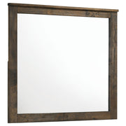 Woodmont Dresser Mirror Rustic Golden Brown