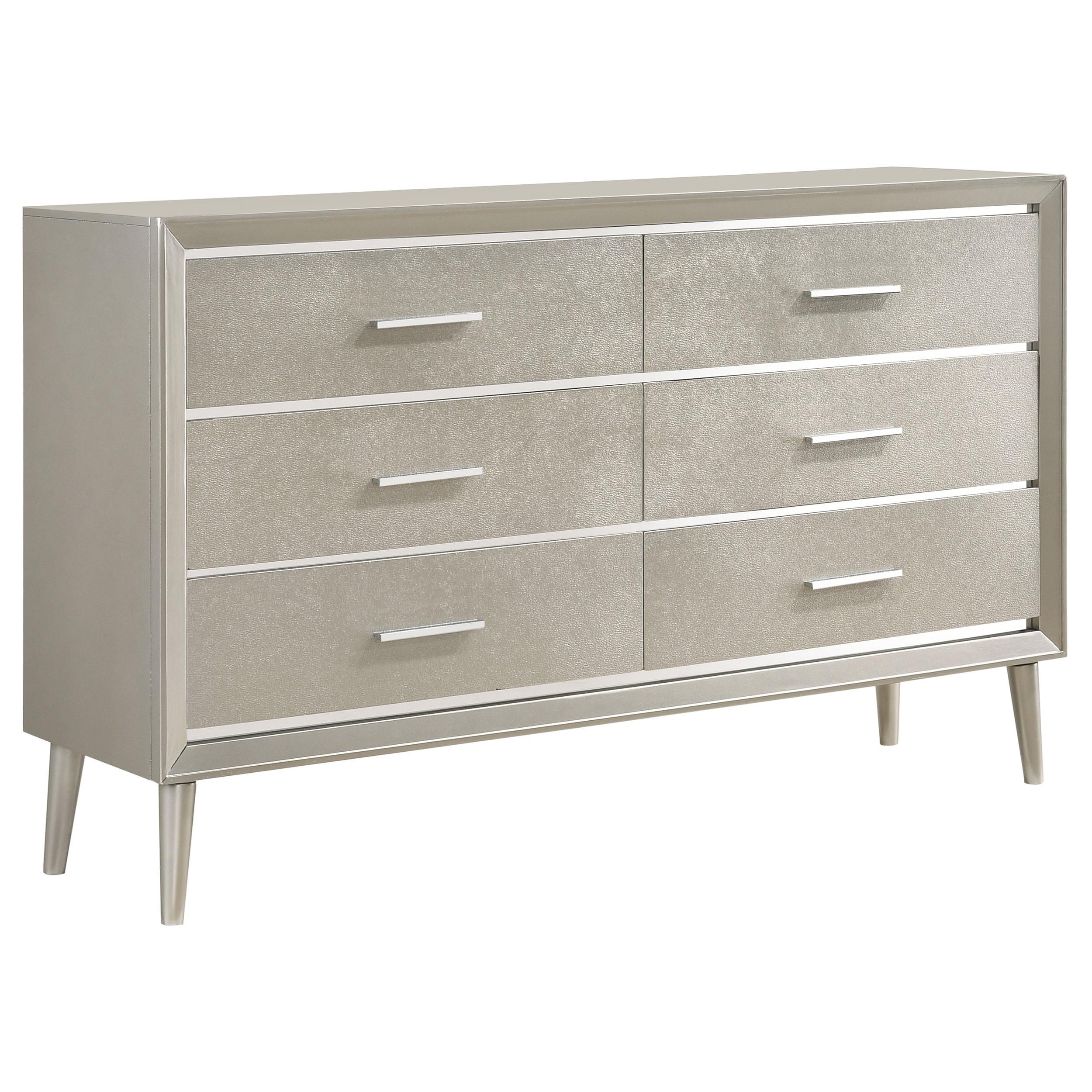 Ramon 4-piece Queen Bedroom Set Metallic Sterling