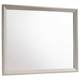 Juego de dormitorio doble Ramon de 5 piezas en color plata metalizada