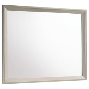Juego de dormitorio doble Ramon de 5 piezas en color plata metalizada