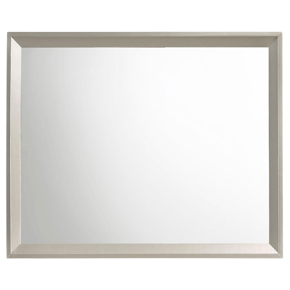 Juego de dormitorio doble Ramon de 5 piezas en color plata metalizada