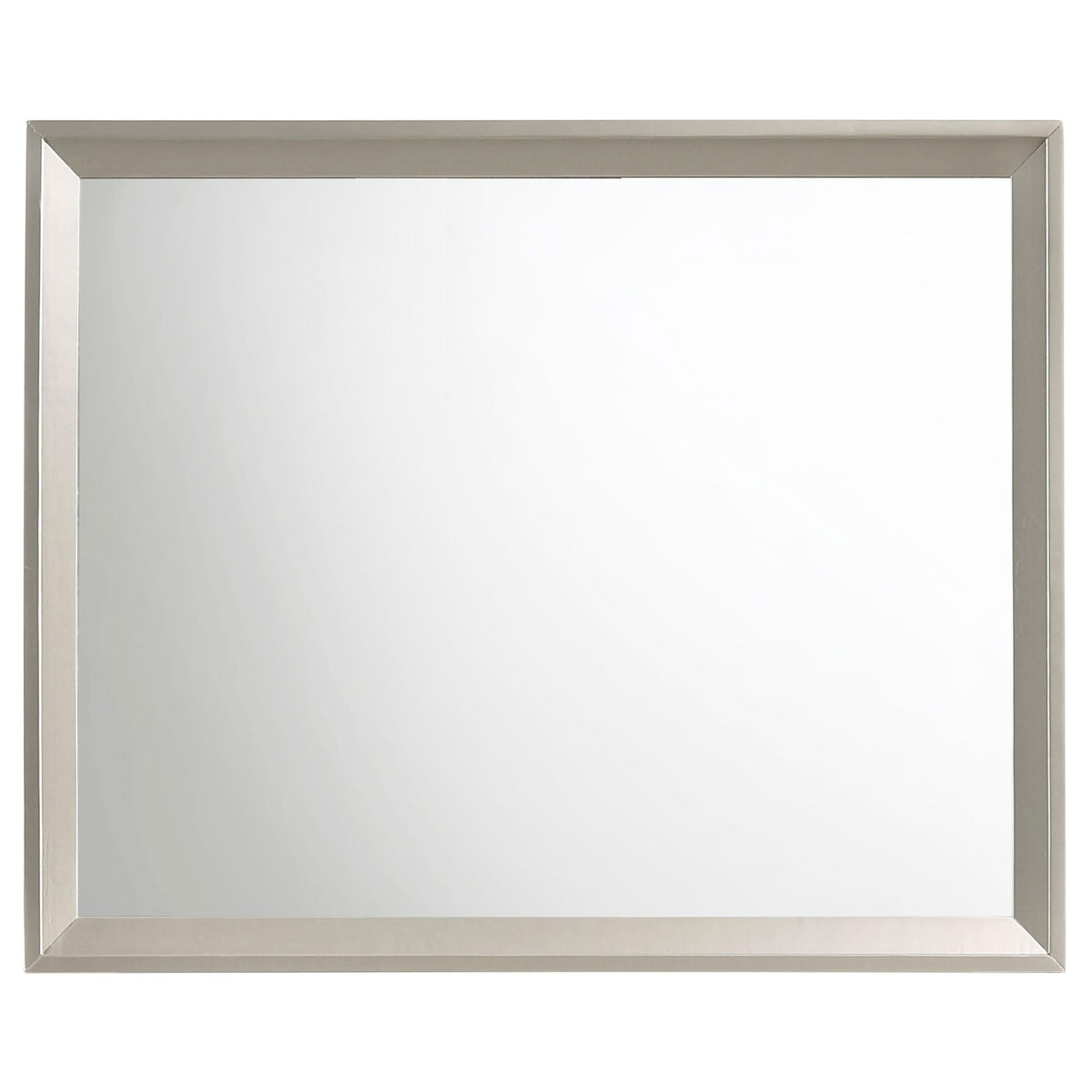 Juego de dormitorio doble Ramon de 5 piezas en color plata metalizada