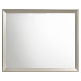 Juego de dormitorio doble Ramon de 5 piezas en color plata metalizada