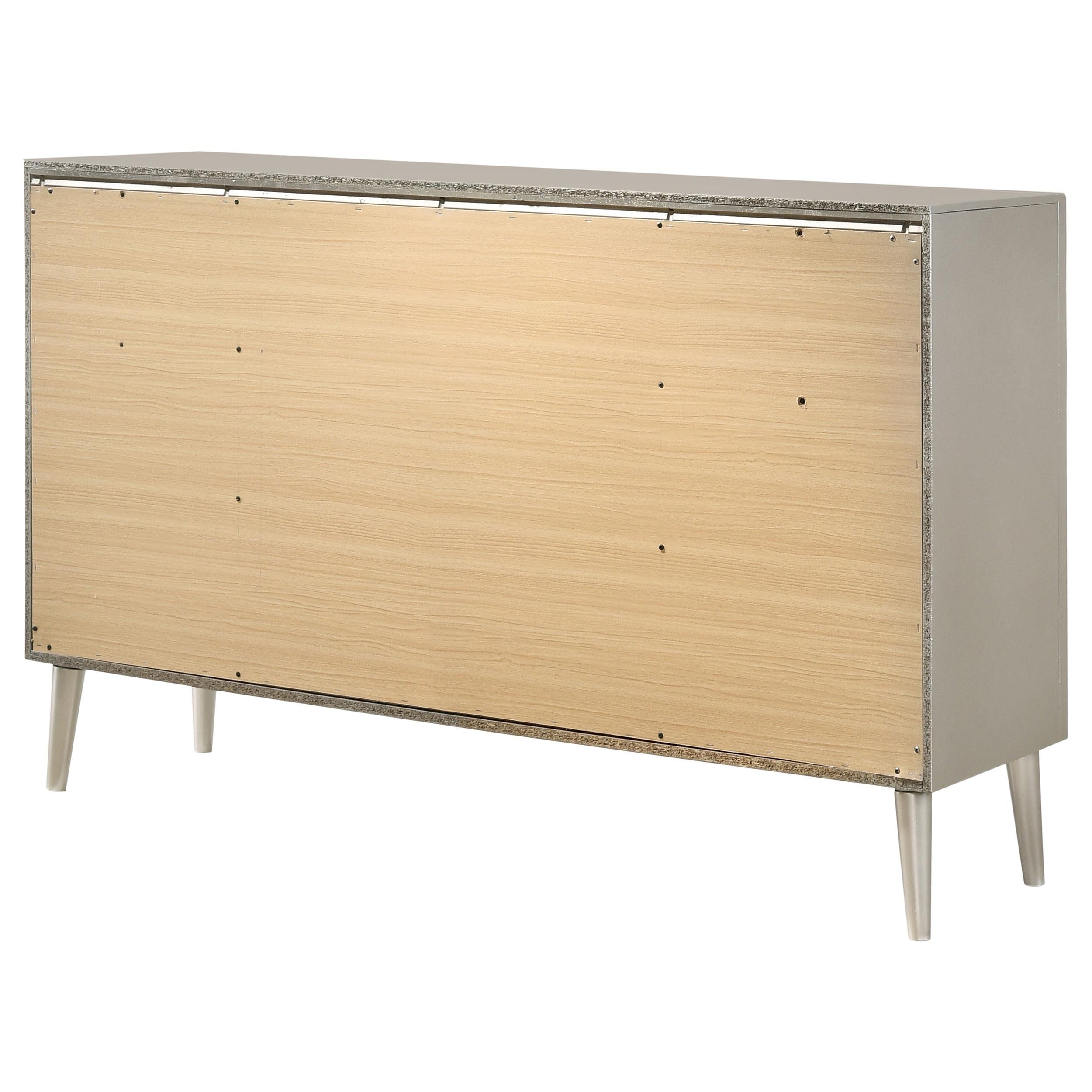 Ramon 6-drawer Dresser Metallic Sterling